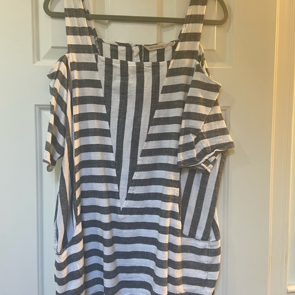 Striped Cold Shoulder Top by Soft Surroundings